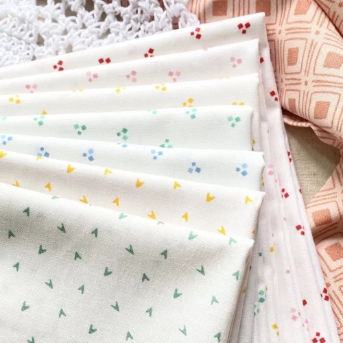 100  Cotton Fabric Low Volume Soft Nude Earthy White Tone Patchwork Quilting DIY Craft Fabric