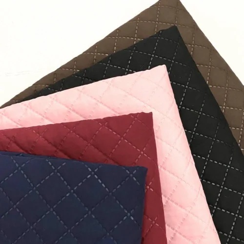 Pre Quilted Batting Fabric Quilted Lining Fabric 0 4 m Bagmaking DIY Craft Fabric