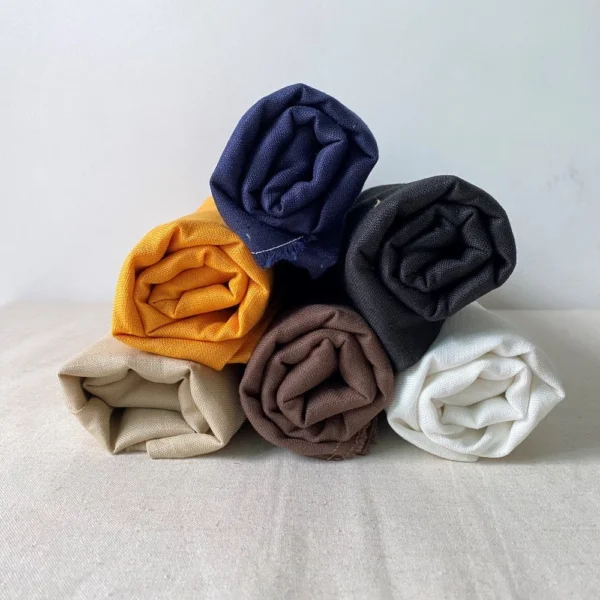 100  French Linen Solid Colour Dressmaking Embroidery DIY Fabric1