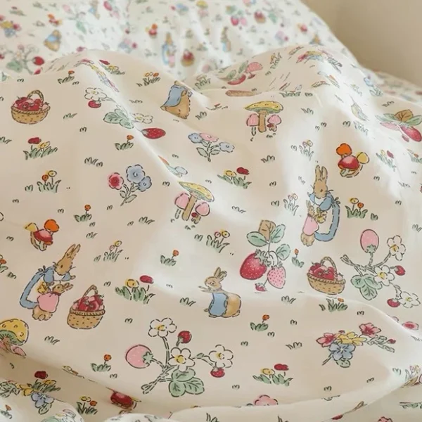 Cotton Fabric Width 60    Forest Rabbit Design Clothing Dresses Sheet Cloth  Kain Cotton Bidang 60