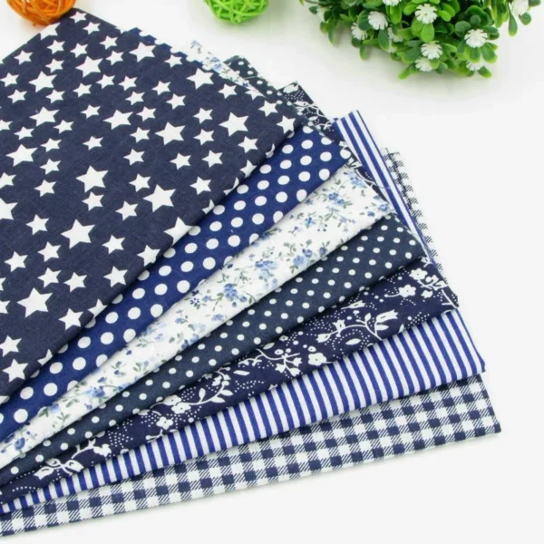 Navy 100  Cotton Fabric  Kain DIY Cotton Cloth 50cmx150cm Pack