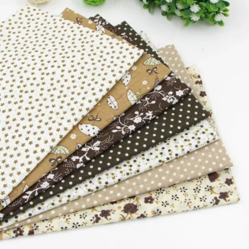 Brown 100  Cotton Fabric  Kain DIY Cotton Cloth 50cmx150cm Pack