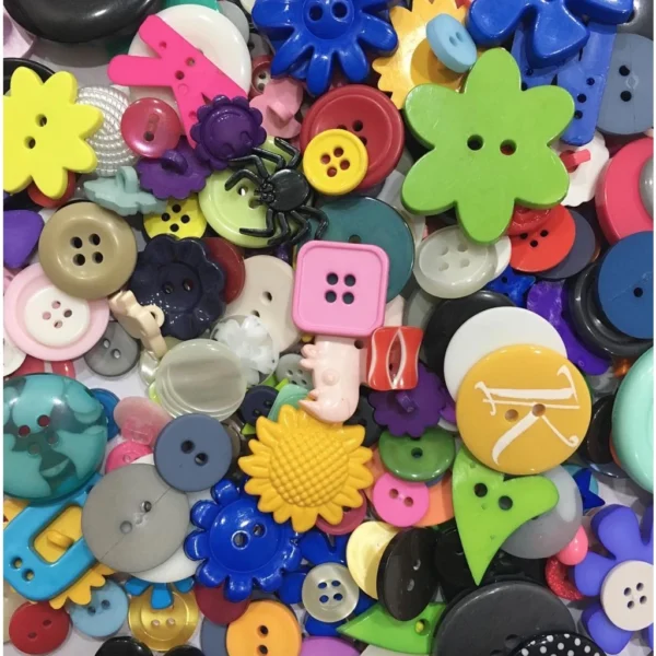 Assorted Multicolour Craft Mix Button Cute Colourful DIY Sewing Children Butang