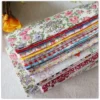 50pcs No Repeat 10cmx10cm Squares 100  Cotton Floral Pattern Cotton Sewing Quilting Fabric