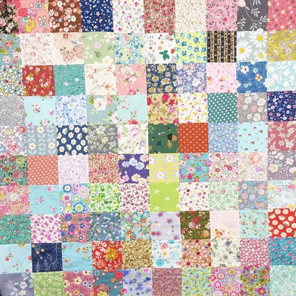 50pcs No Repeat 10cmx10cm Squares 100  Cotton Floral Pattern Cotton Sewing Quilting Fabric
