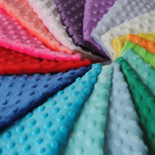 Minky Dot Polyester Fabric 0 5m Colourful DIY Craft Fabric