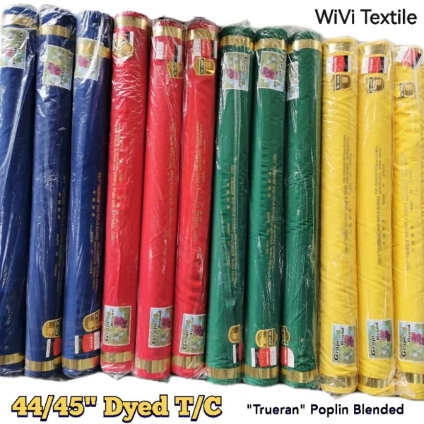 44 45  Dyed T C    Kain T C Berwarna   60yds roll