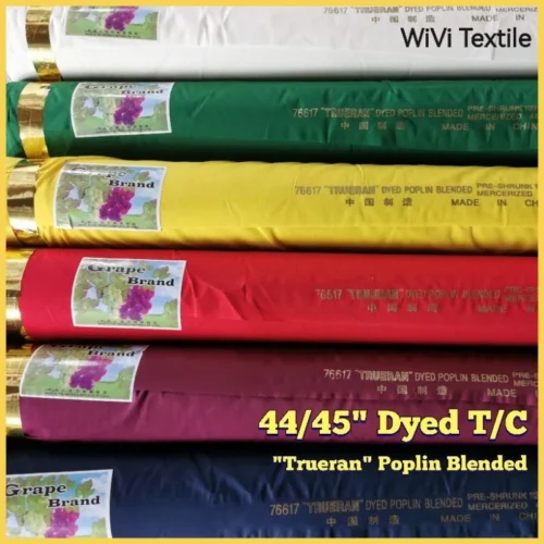 44 45  Dyed T C    Kain T C Berwarna   60yds roll