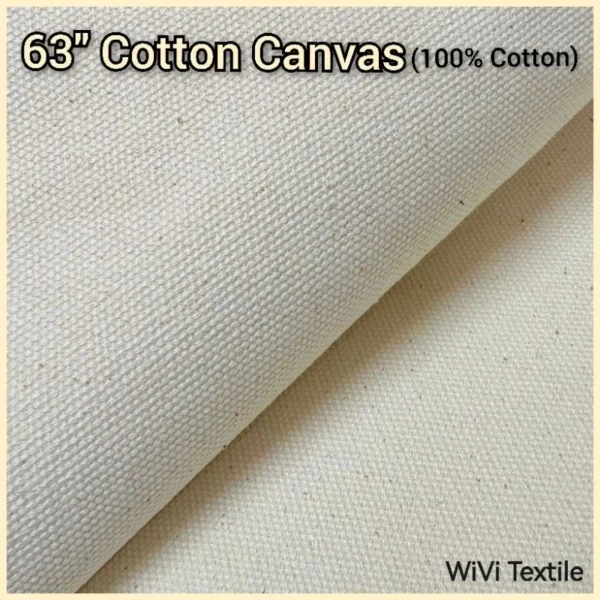 63  Cotton Canvas       Kain Kanvas Tebal   Kain DIY   per meter