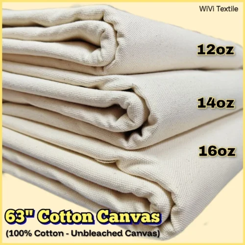 63  Cotton Canvas       Kain Kanvas Tebal   Kain DIY   per meter