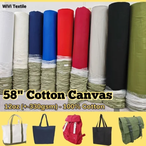 12oz Cotton Canvas 58     Kain Kanvas   per meter