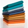 100  Cotton Solid Homespun Fabric for Patchwork Quilting DIY Craft Kain Perca